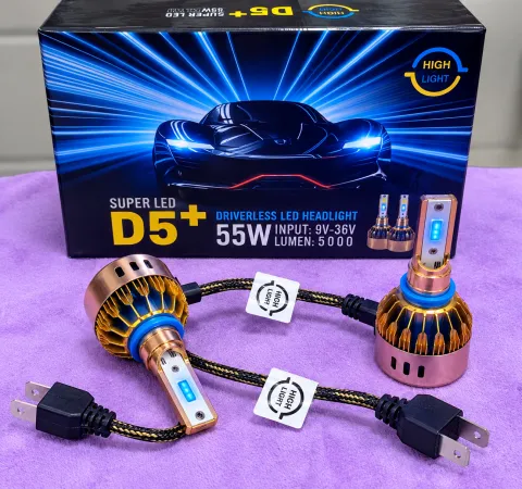 هدلایت D5+ رنگ آیس پایه h7